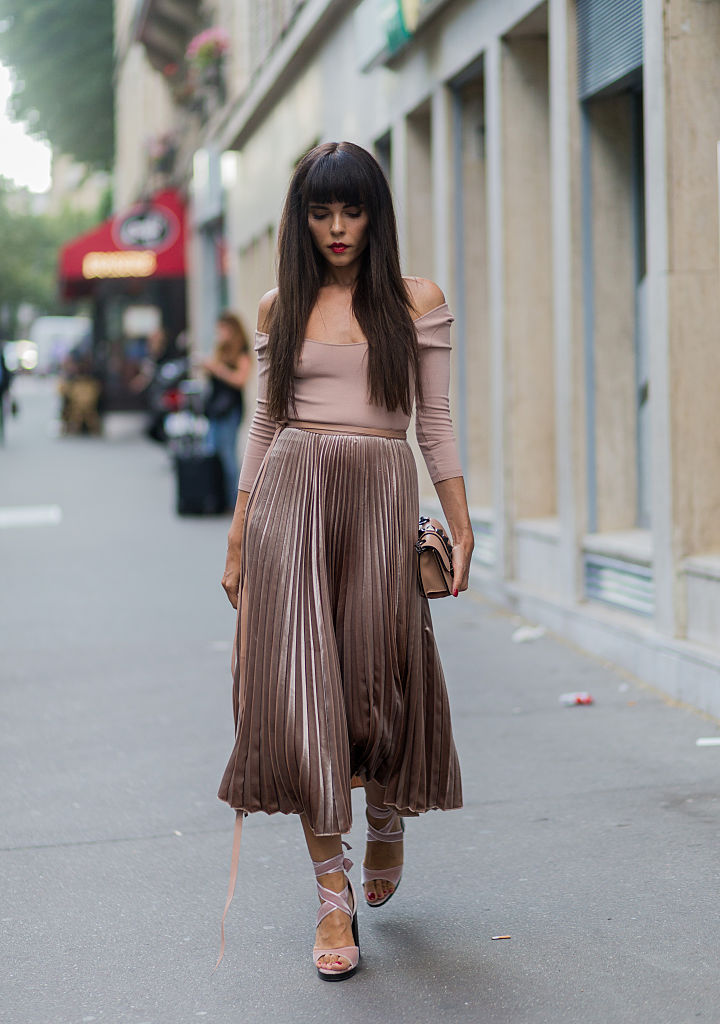 Street-style тренд: цвет металлик