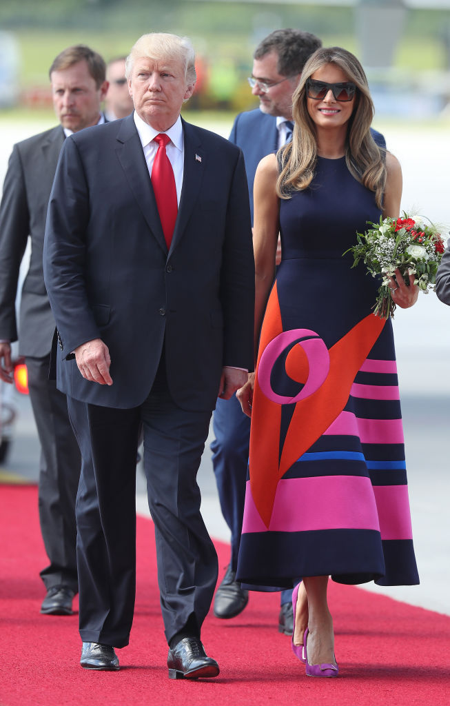 Мелания Трамп надела яркое платье от Delpozo (фото)