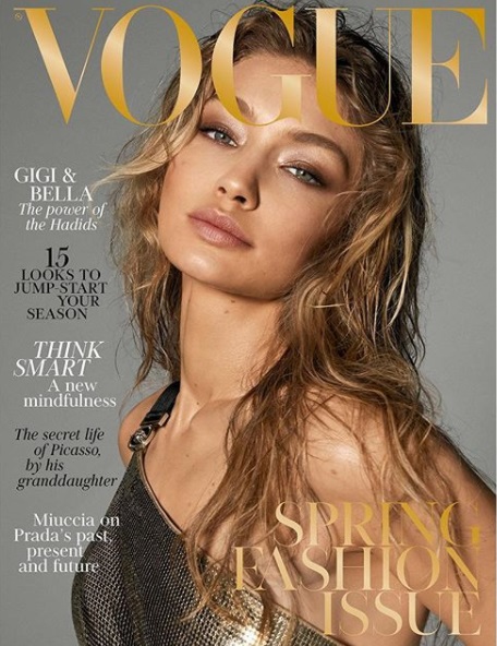 Сестры Джиджи и Белла Хадид снялись обнаженными для Vogue